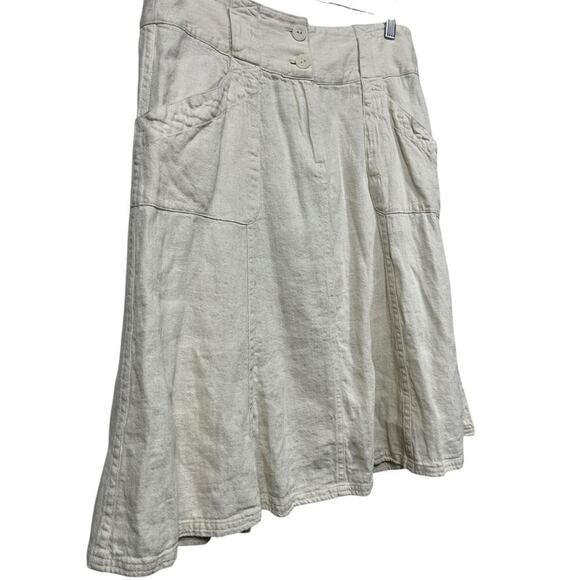 Christopher And Banks Women’s Linen Skirt / Size-8 - Picture 3 of 7
